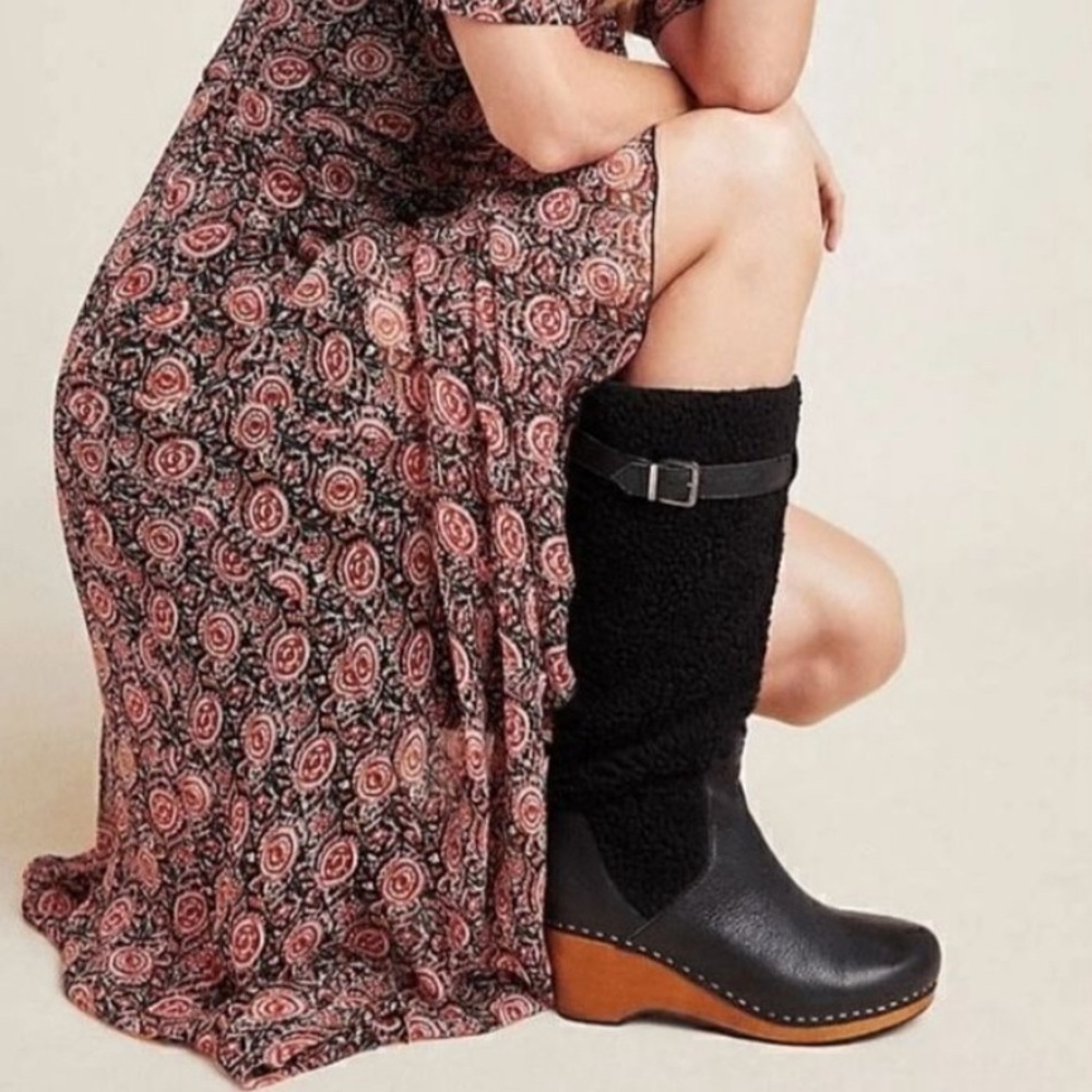 Kelsi Dagger Brooklyn Black clog boot 8